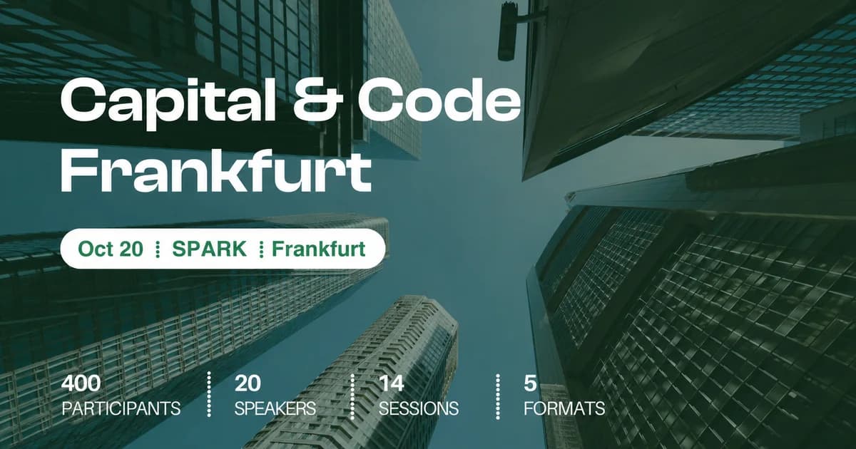 Capital & Code 2026 banner