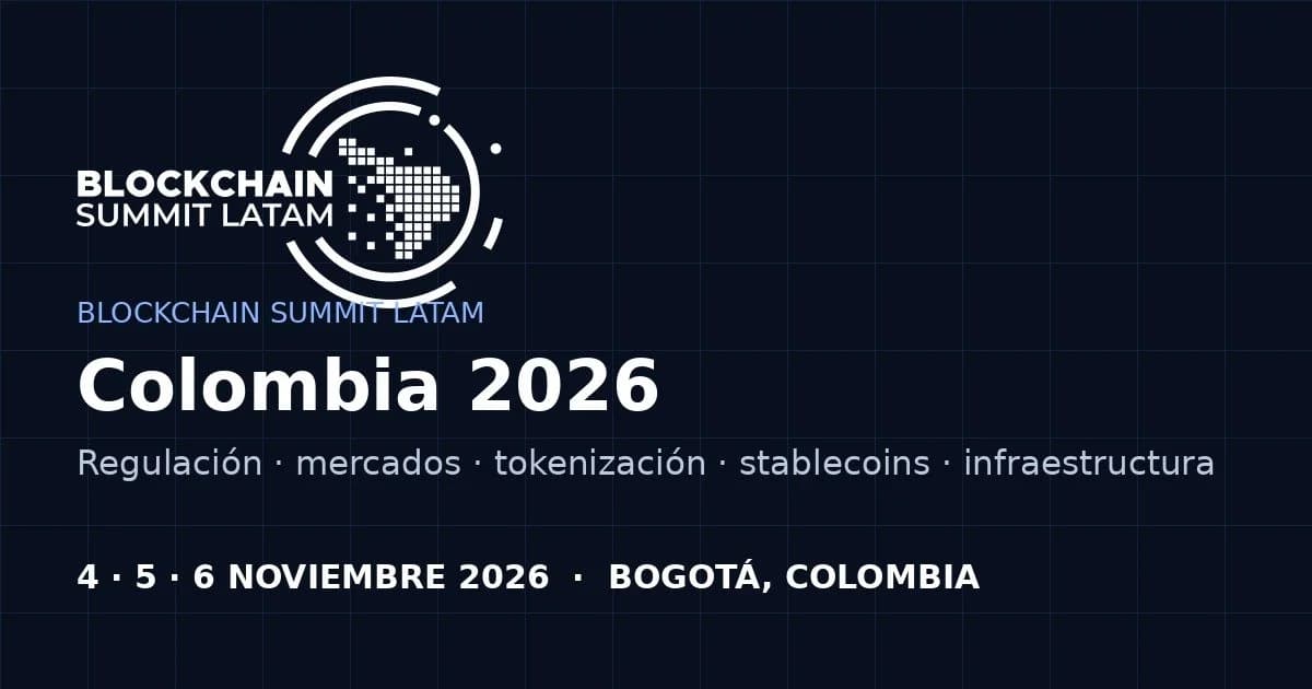 Blockchain Summit Latam Colombia 2026 banner