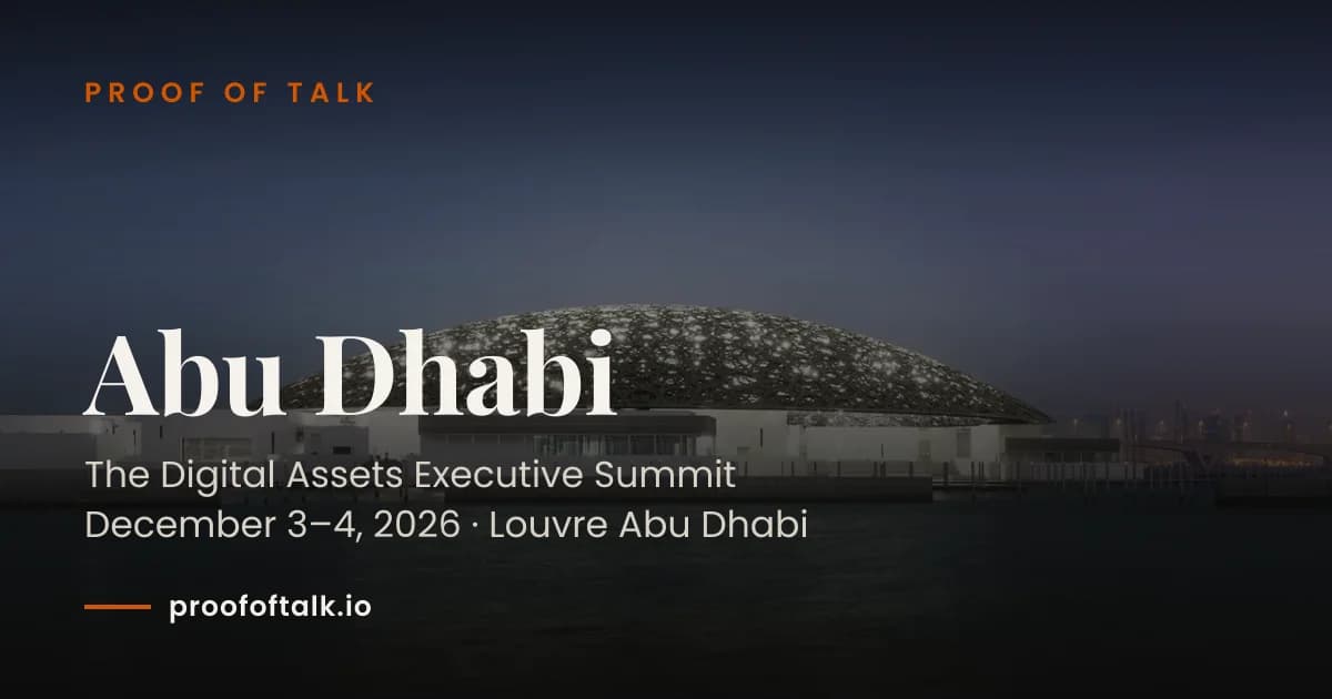 Proof of Talk Abu Dhabi 2026 banner