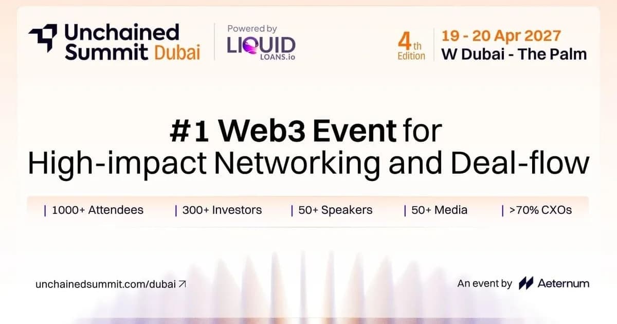 Unchained Summit Dubai 2027 banner