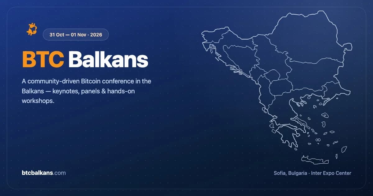 BTC Balkans 2026 banner
