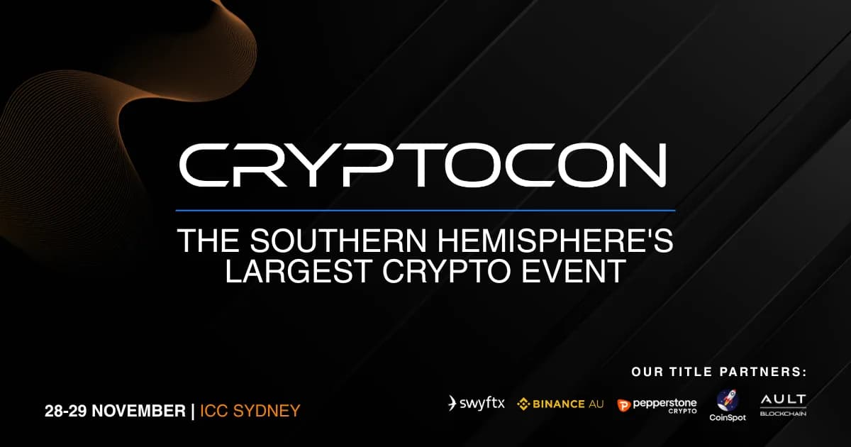 CryptoCon Sydney 2026 banner