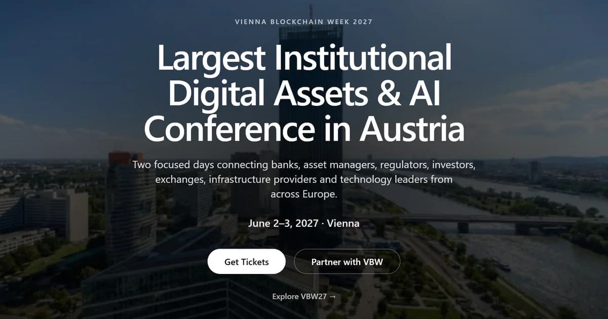 Vienna Blockchain Week 2027 banner